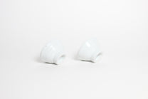 Korean Baekja White Porcelain Tea Cups