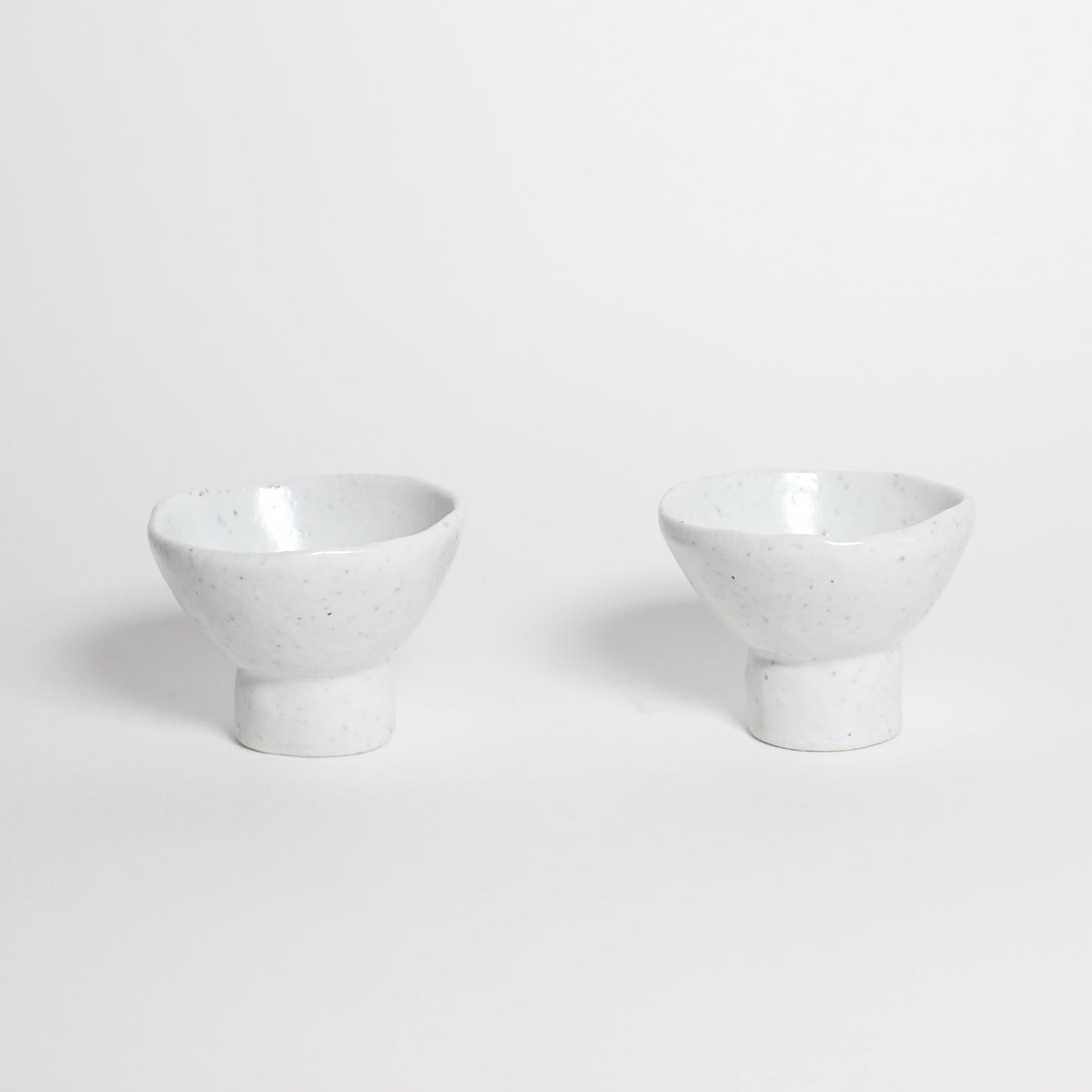 Korean Speckled White Ceramic Tea Cup