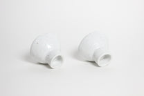 Korean Speckled White Ceramic Tea Cup