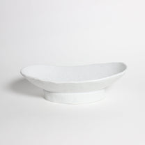 Korean Ceramic Highstand Oval Bowl