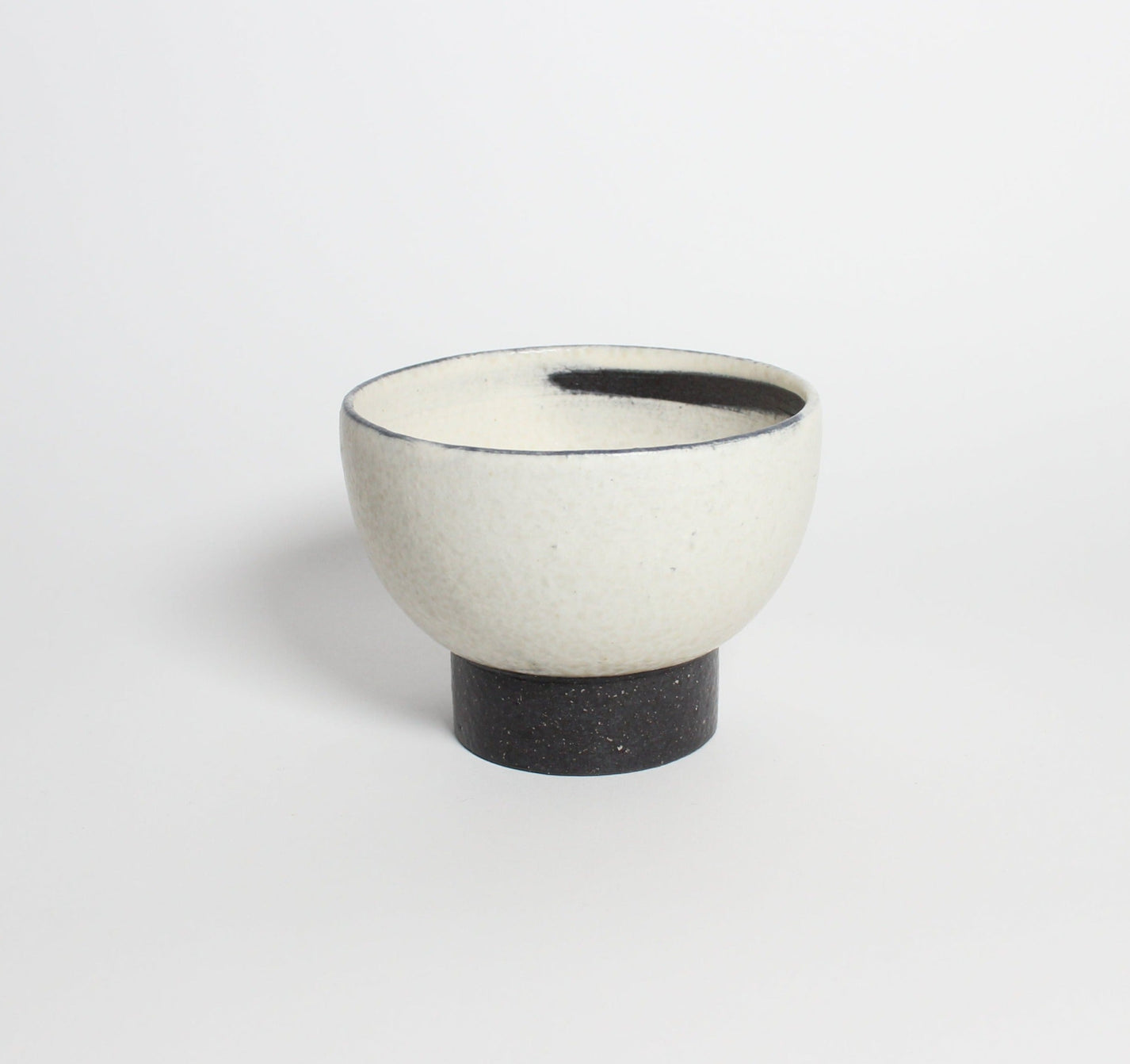 Korean Dumbung Buncheong Ceramic Highstand Tea Bowl