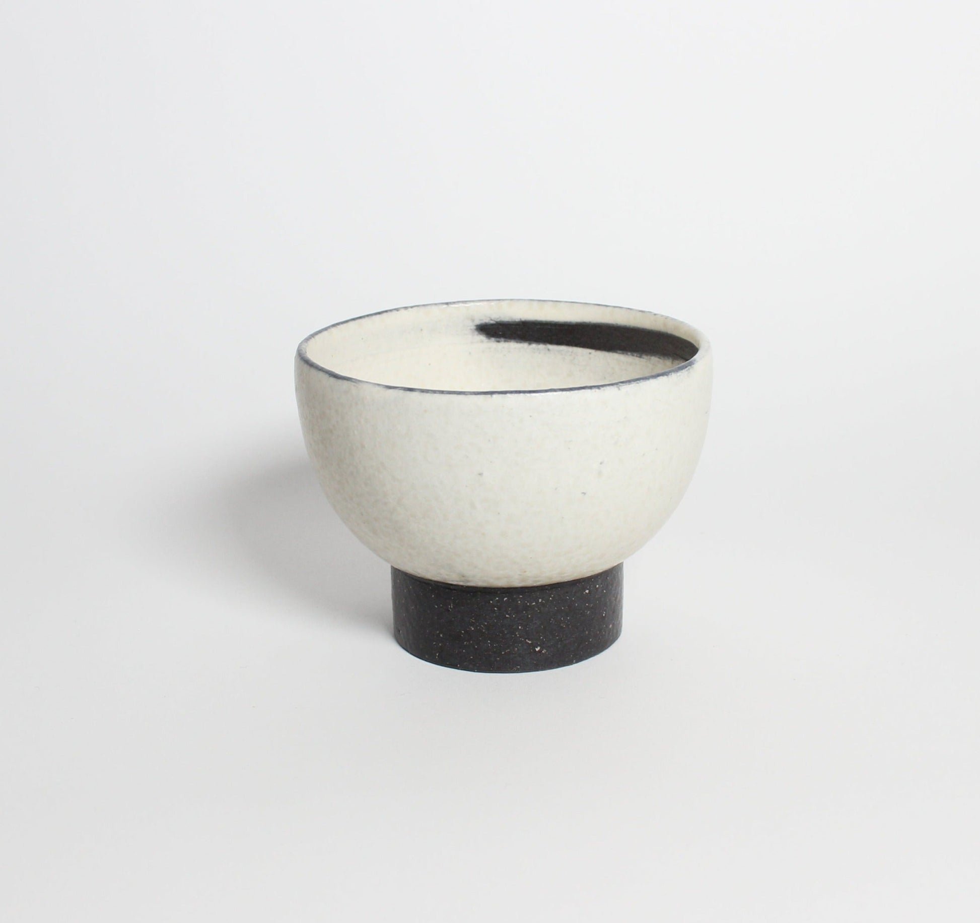 Korean Dumbung Buncheong Ceramic Highstand Tea Bowl