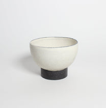 Korean Dumbung Buncheong Ceramic Highstand Tea Bowl