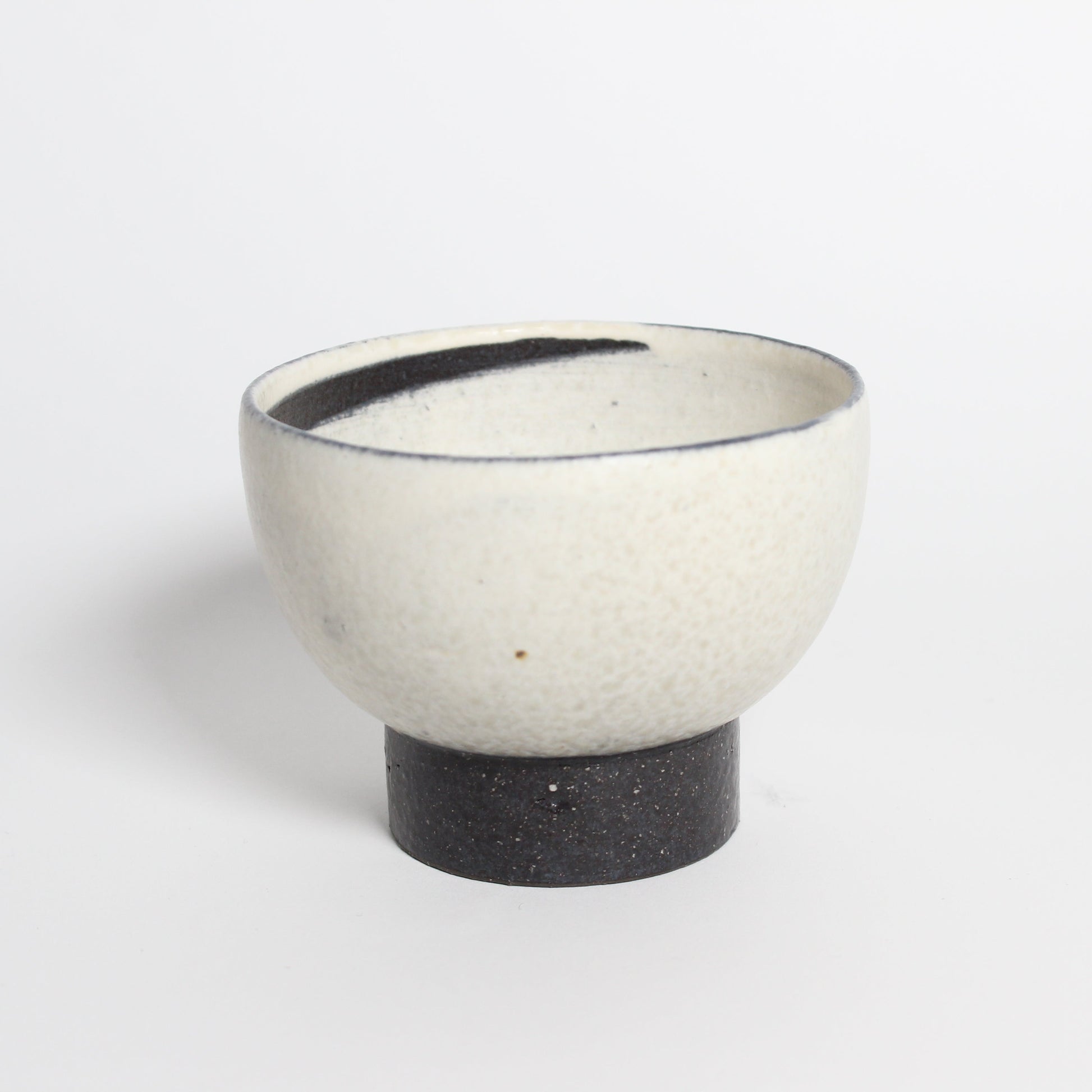 Korean Dumbung Buncheong Ceramic Highstand Tea Bowl