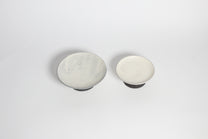 Korean buncheong ceramic highstand plates