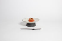 Korean buncheong ceramic highstand plates