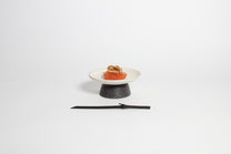 Korean buncheong ceramic highstand plates