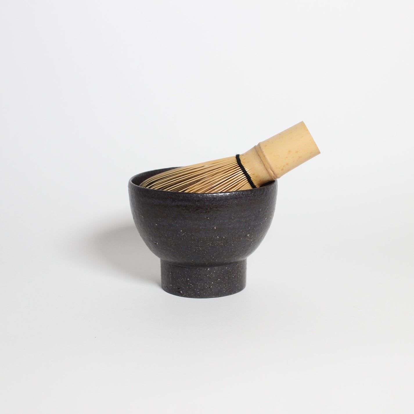 Korean Heugja Ceramic Highstand Matcha Bowl