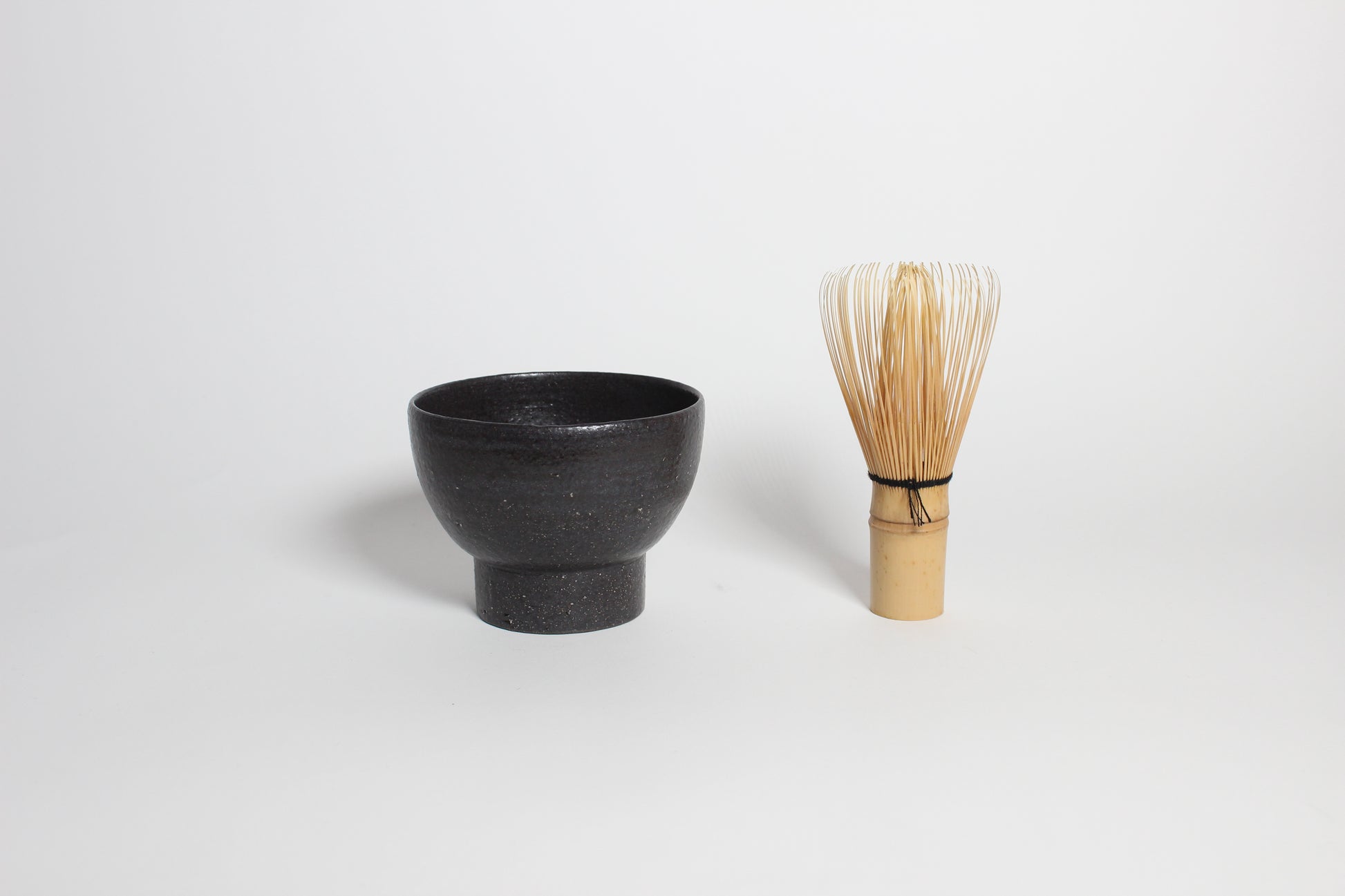 Korean Heugja Ceramic Highstand Matcha Bowl