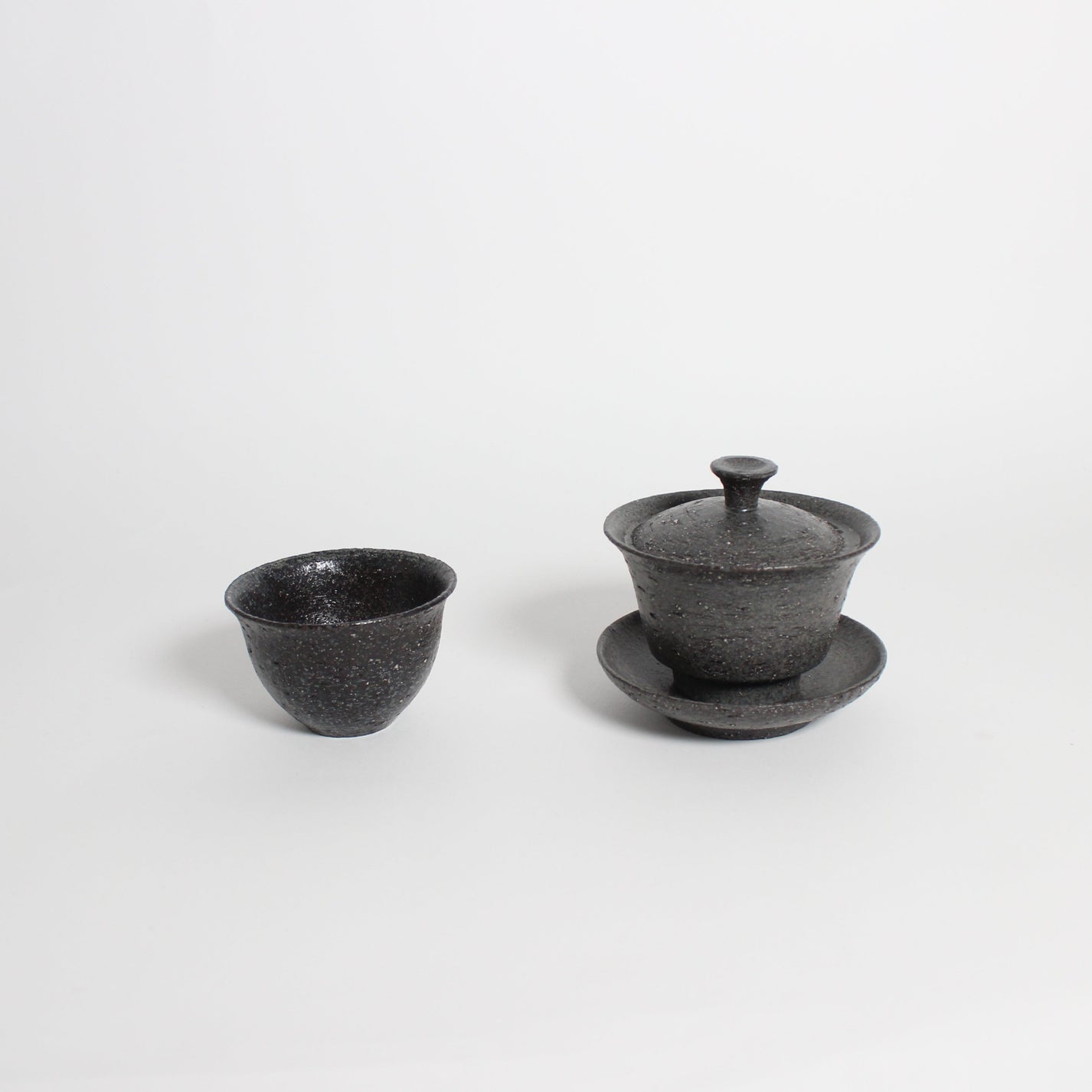Korean Heugja Ceramic Black Gaiwan, S
