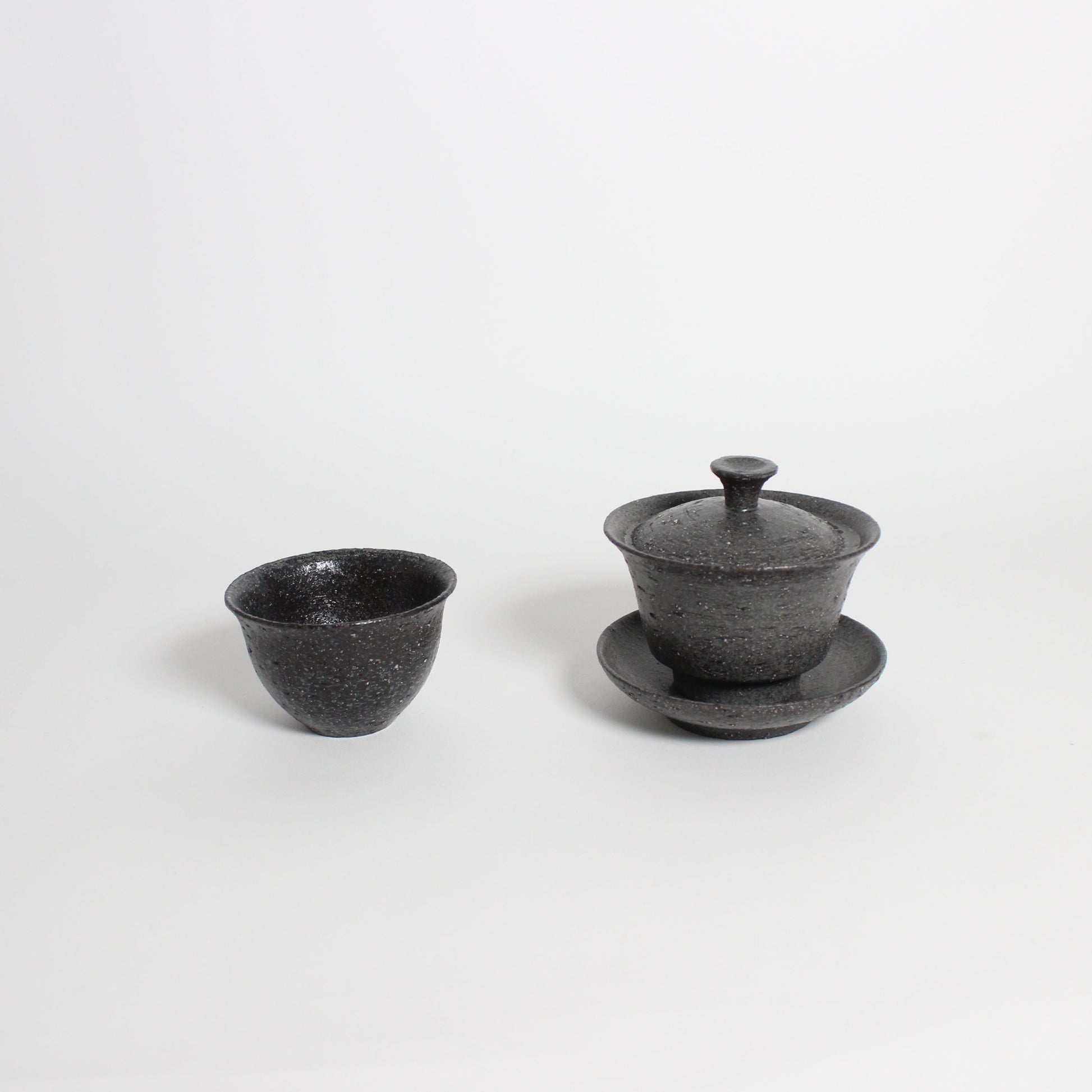 Korean Heugja Ceramic Black Gaiwan, S