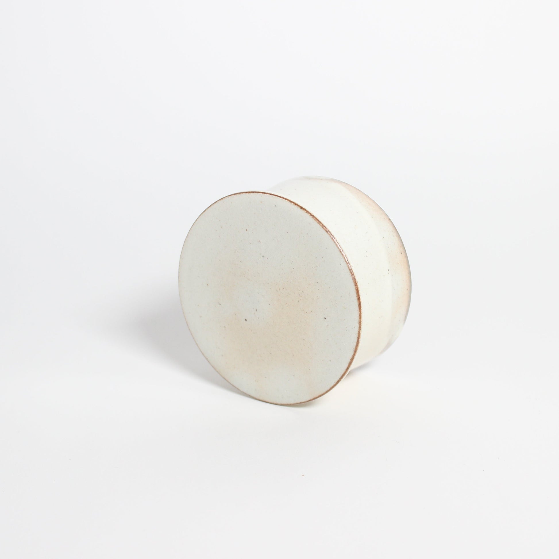 Korean Buncheong Ceramic High-Footed Round Plate