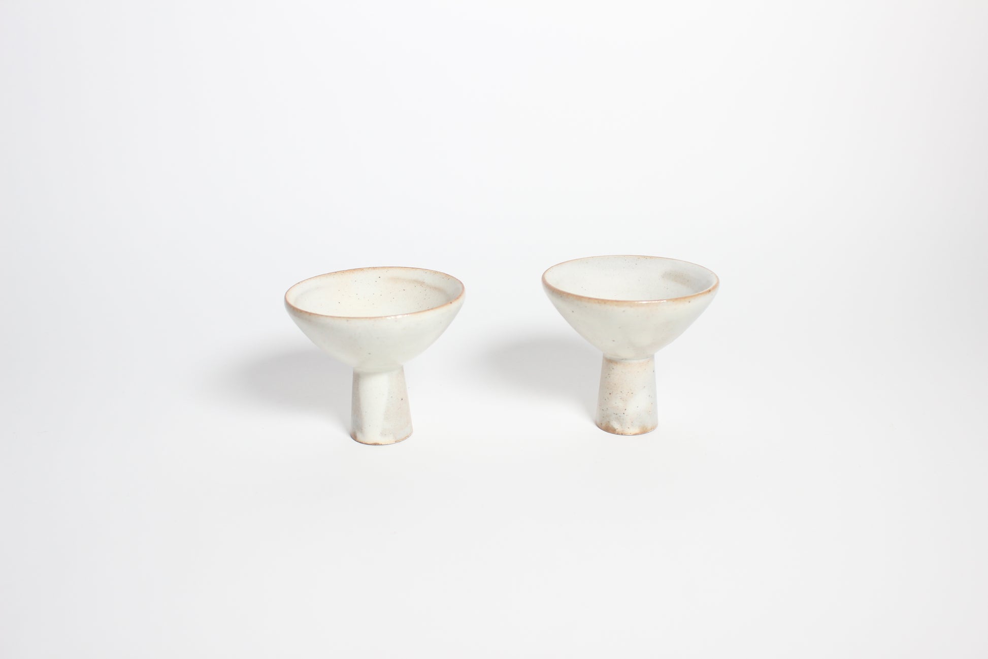 Korean Buncheong Ceramic High-Footed Martini Cup
