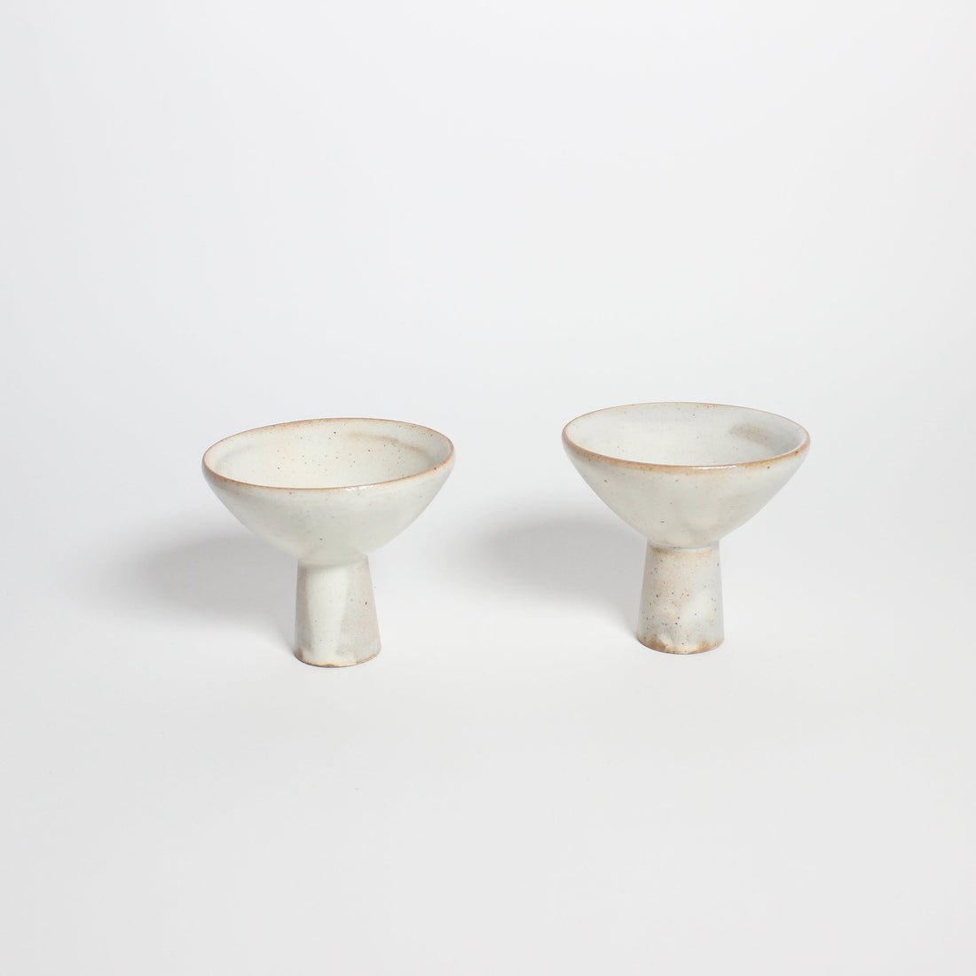 Korean Buncheong Ceramic High-Footed Martini Cup