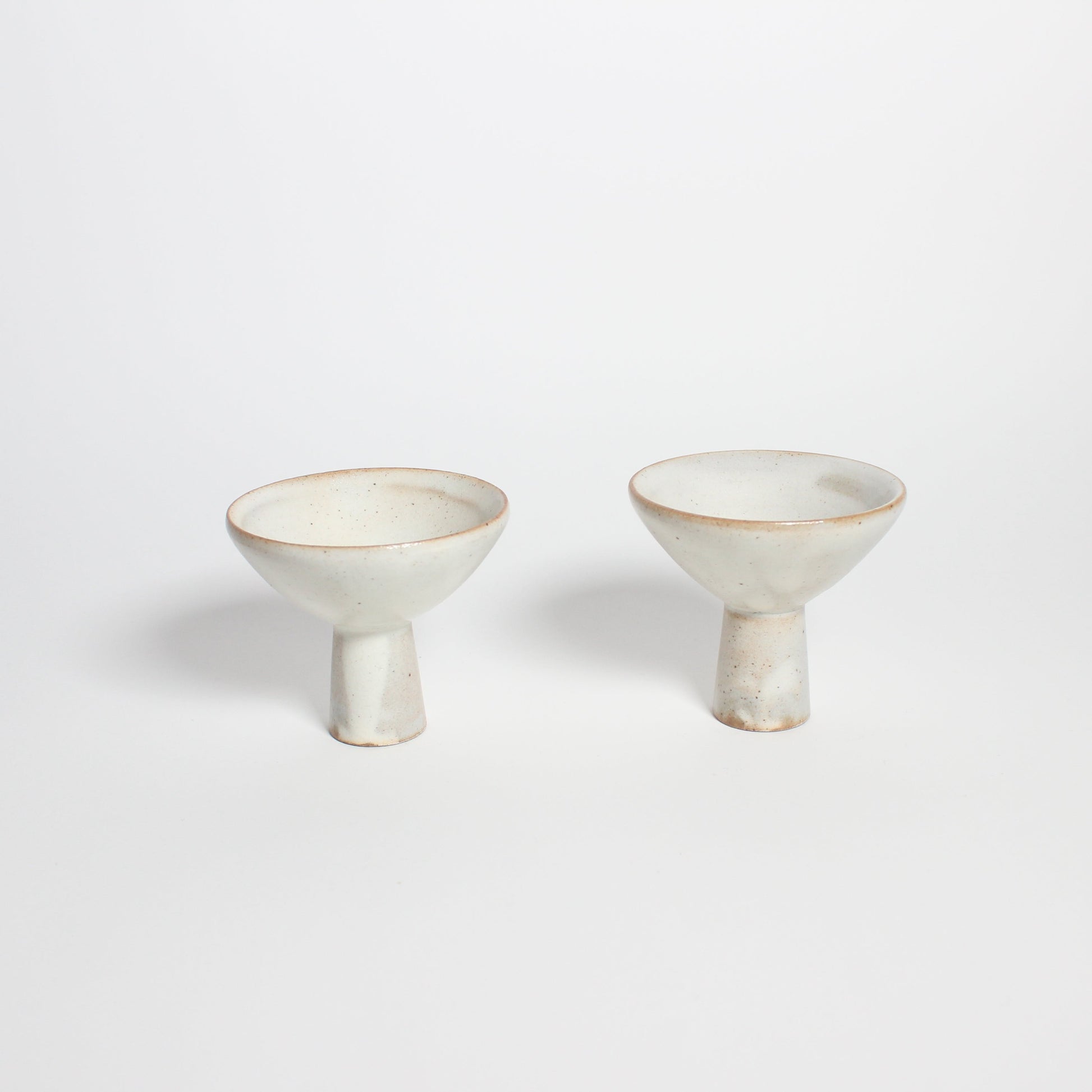 Korean Buncheong Ceramic High-Footed Martini Cup