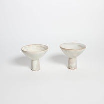Korean Buncheong Ceramic High-Footed Martini Cup