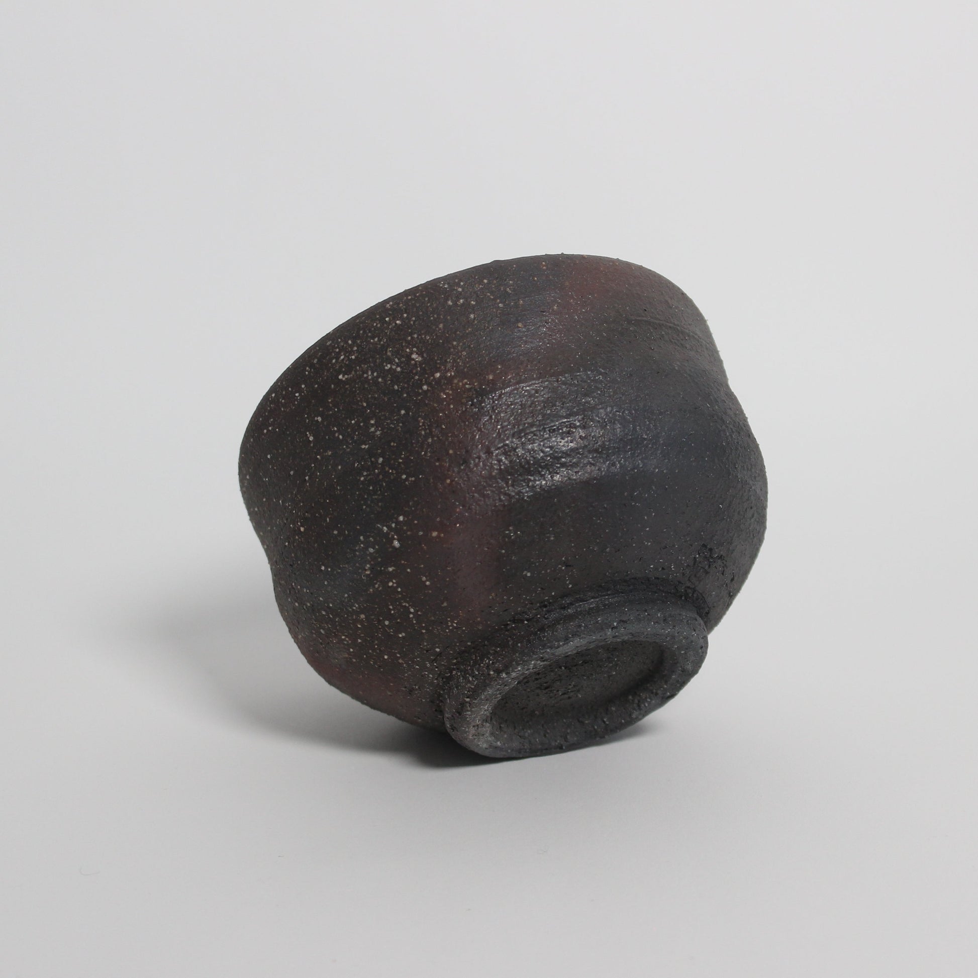 Japanese Shigaraki ceramic matcha bowl