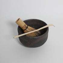 Japanese Shigaraki ceramic matcha bowl