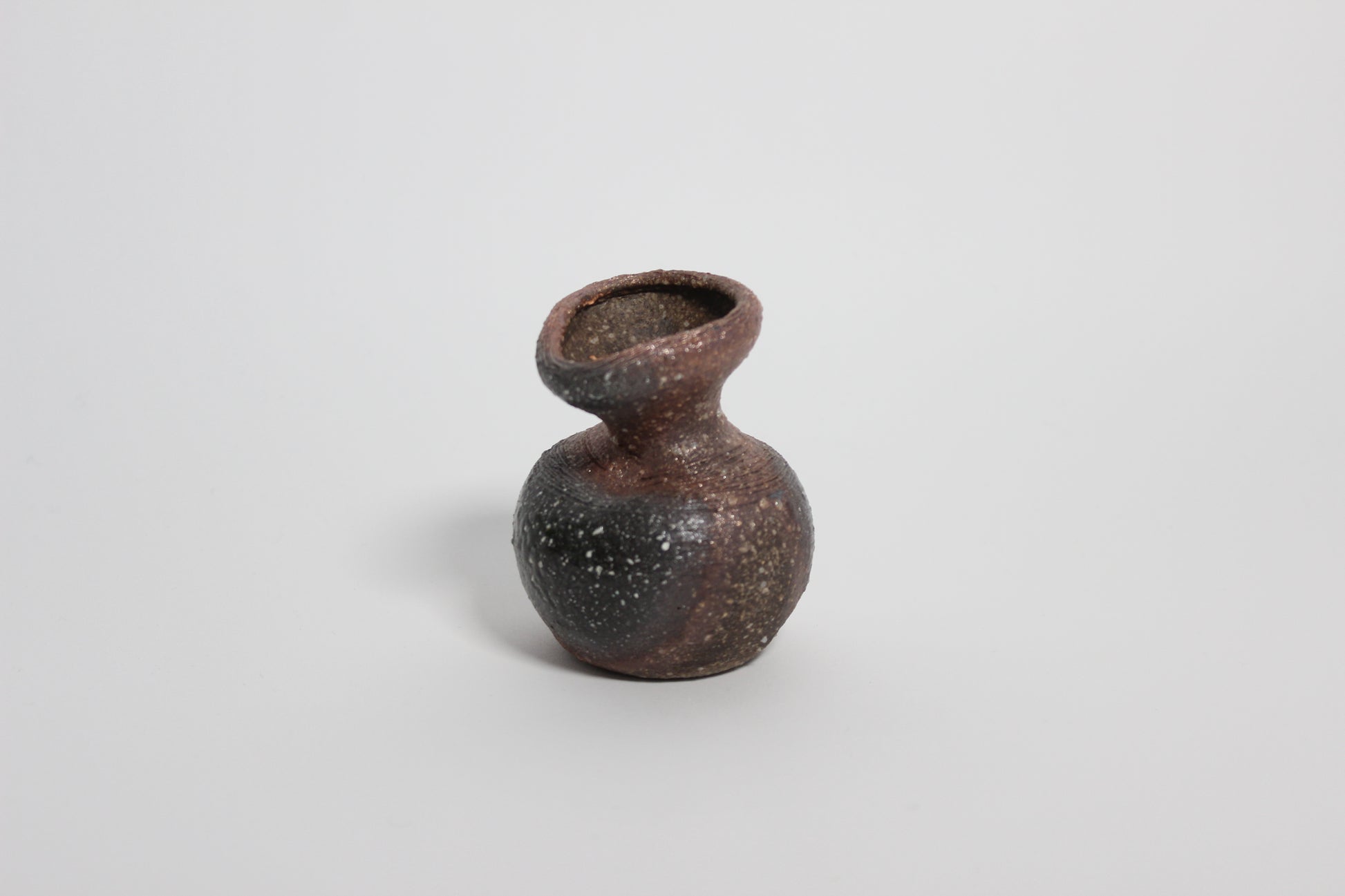 Japanese Shigaraki Ceramic Mini Vase