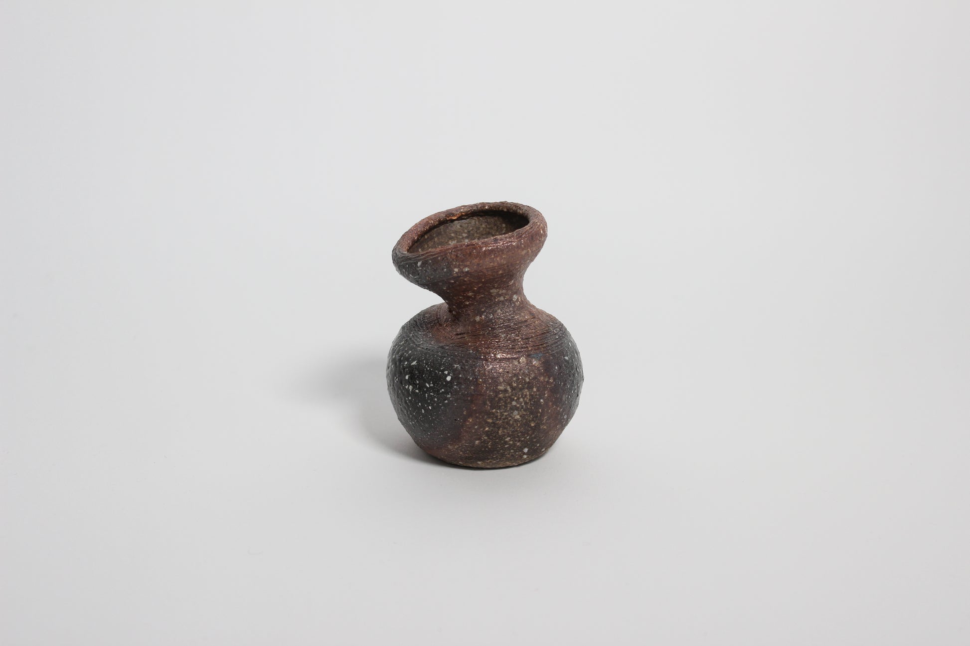 Japanese Shigaraki Ceramic Mini Vase