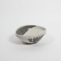 Japanese Shiragaki Ceramic Oval Bowl