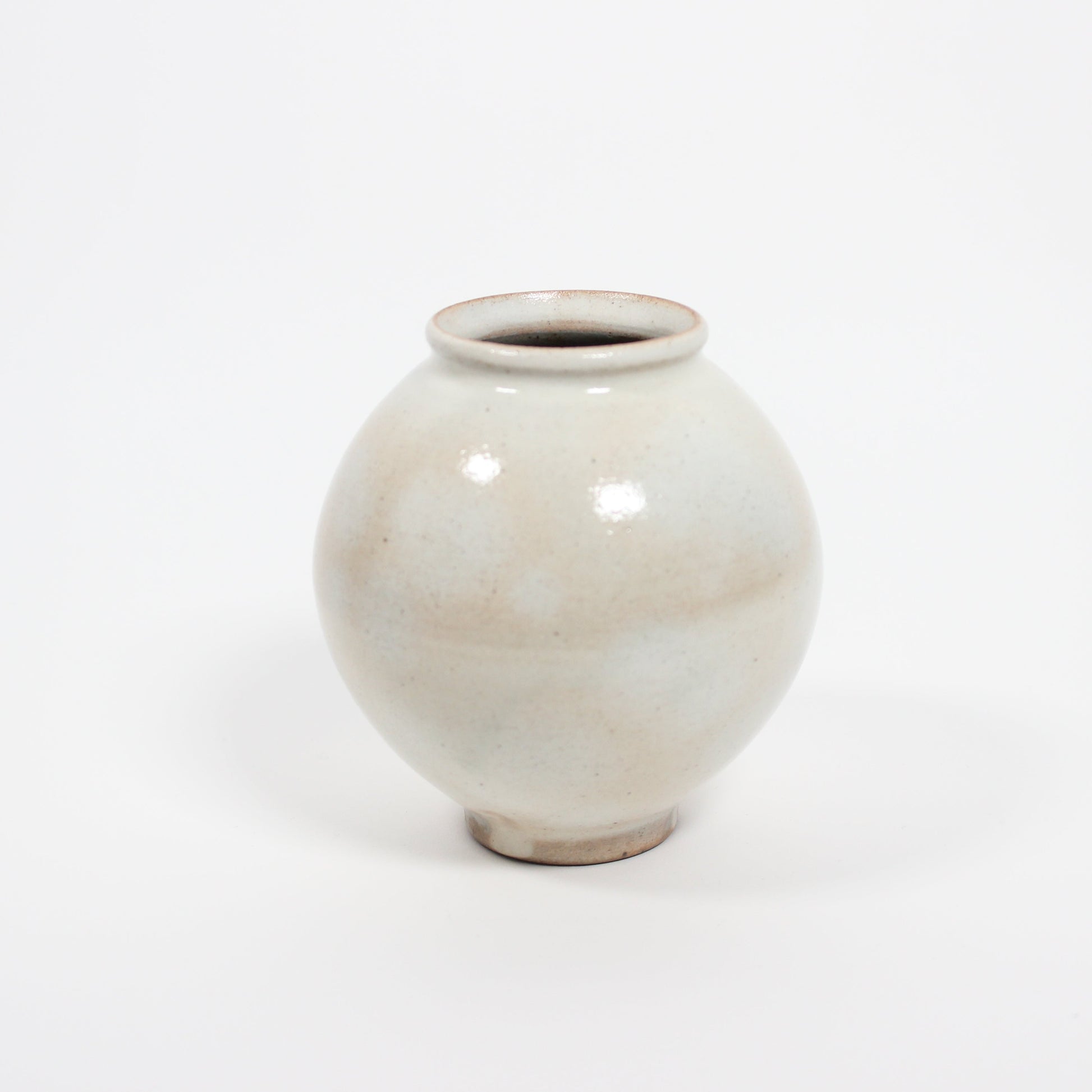Korean Mini Buncheong Ceramic Moon Jar