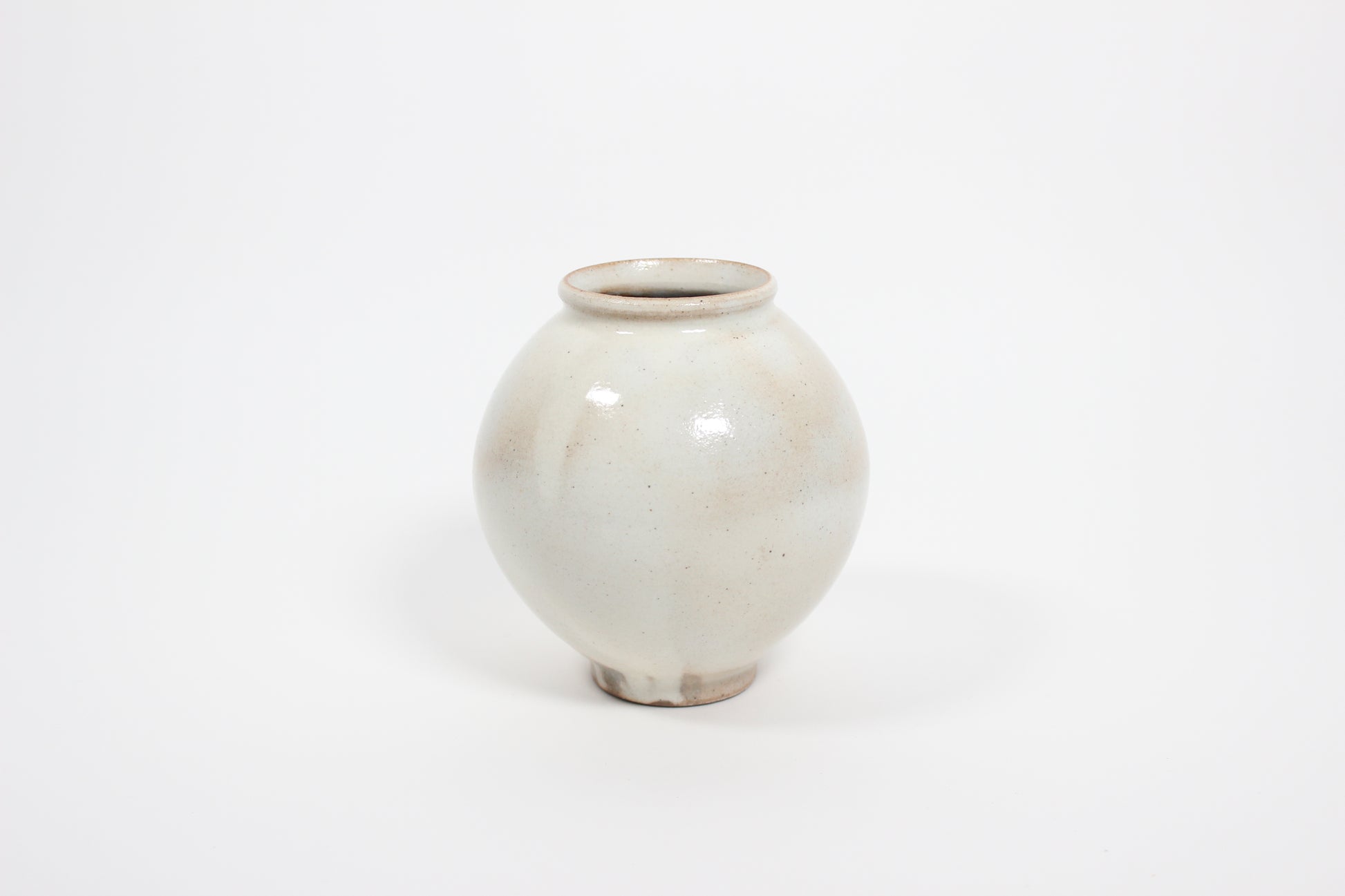 Korean Mini Buncheong Ceramic Moon Jar