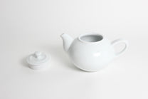 Korean Baekja Porcelain Tea Pot &amp; High Stand Tray