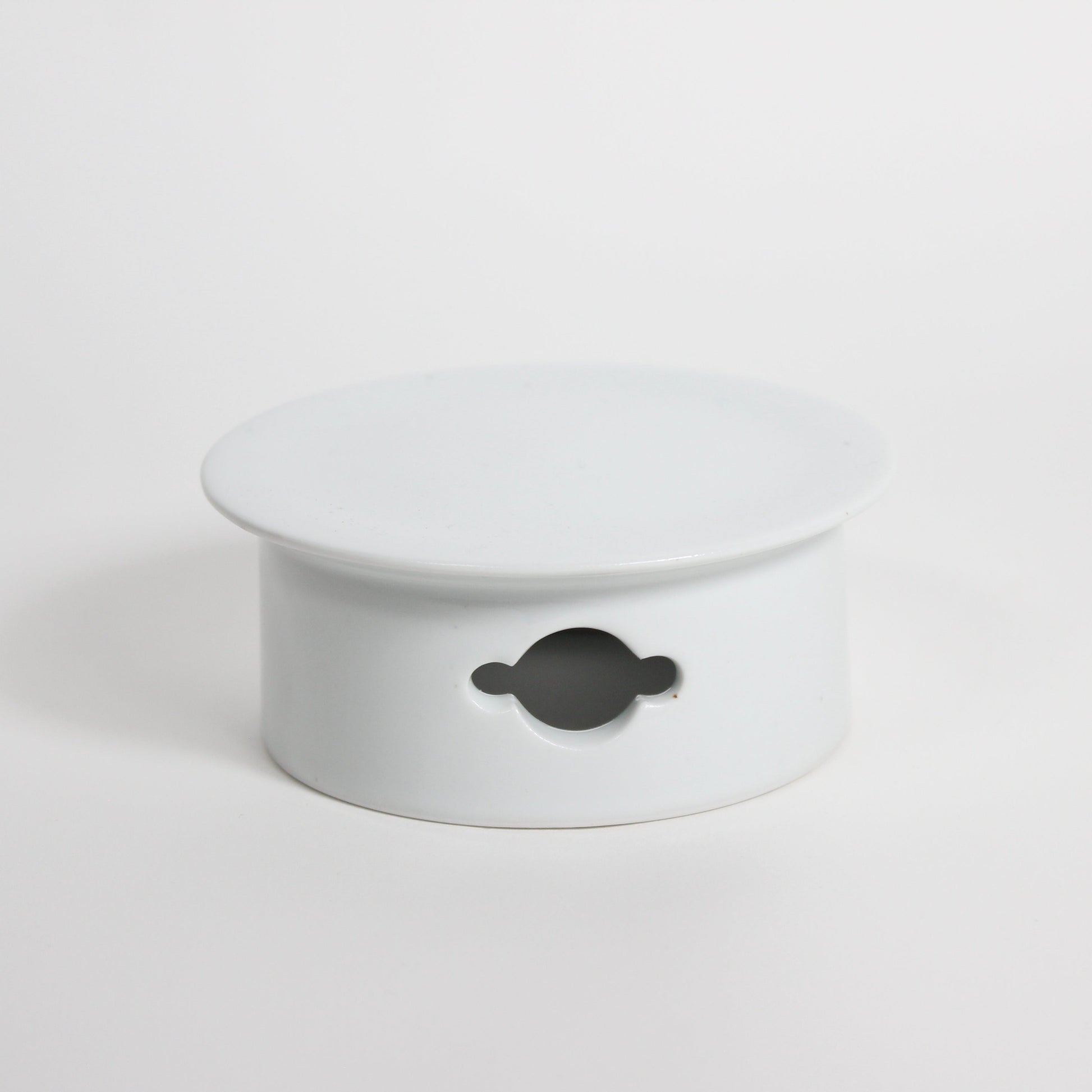 Korean Baekja White Porcelain Highstand Round Plate, S