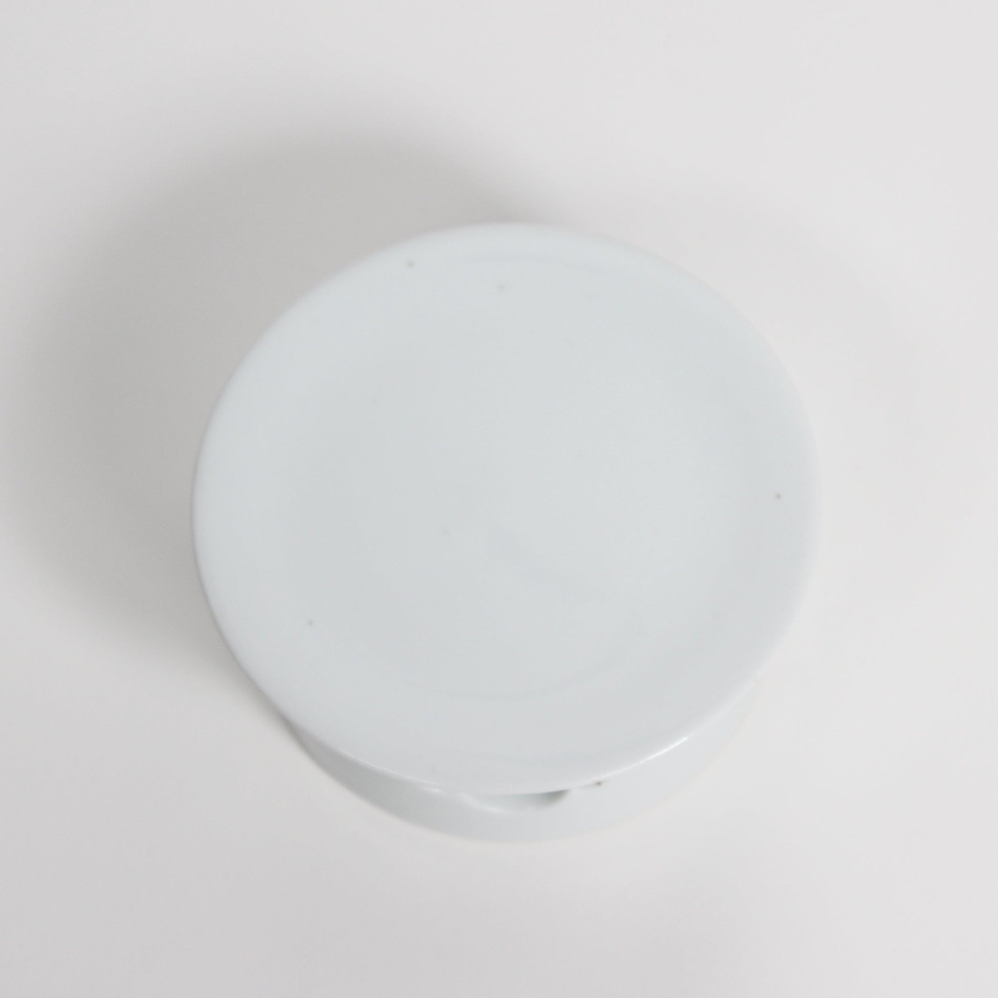 Korean Baekja White Porcelain Highstand Round Plate, S