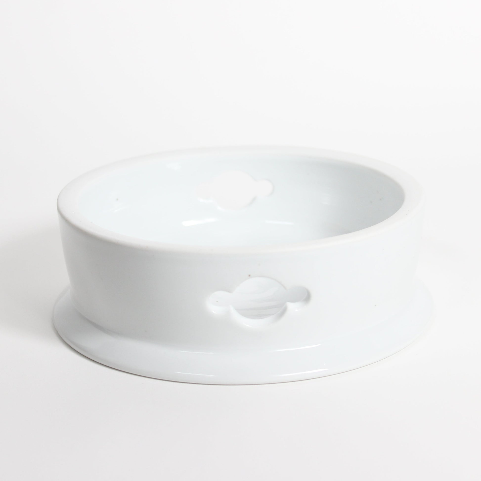 Korean Baekja White Porcelain Highstand Round Plates, L