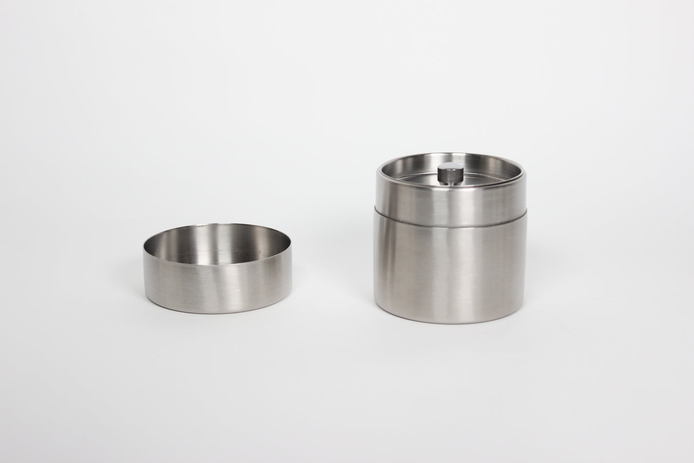 Japanese Stainless Steel Tea Storage Canister, 3 Sizes