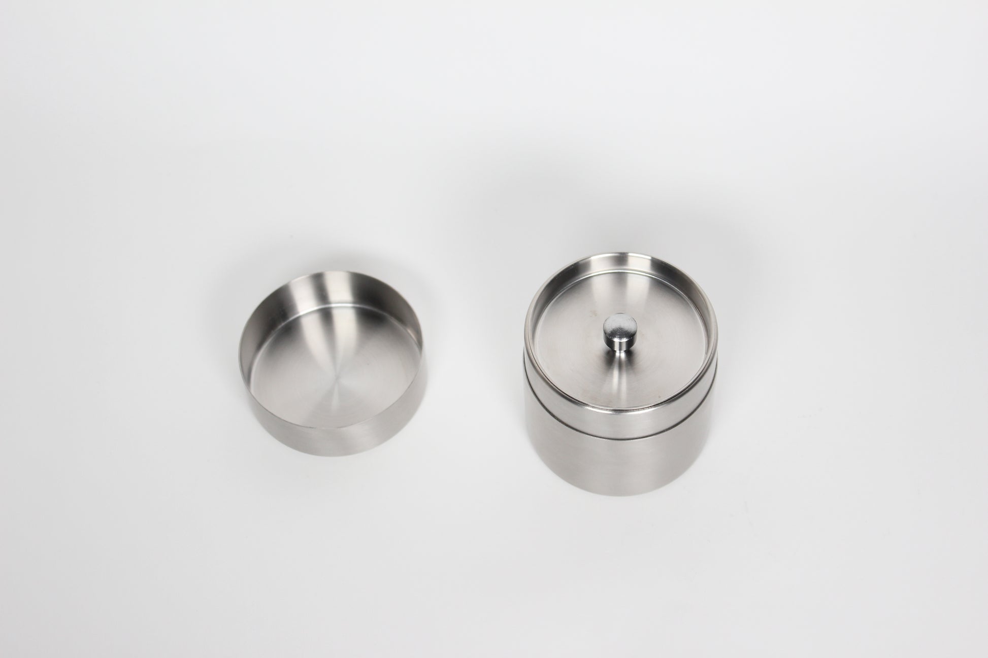 Japanese Stainless Steel Tea Storage Canister, 3 Sizes