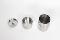 Japanese Stainless Steel Tea Storage Canister, 3 Sizes