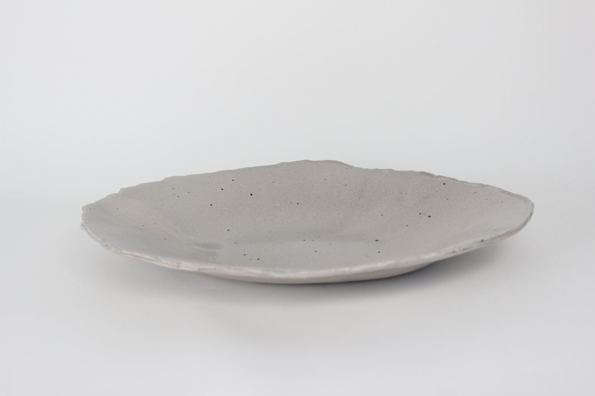 Korean Ceramic Centerpiece II, Speckled Gray