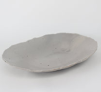 Korean Ceramic Centerpiece II, Speckled Gray