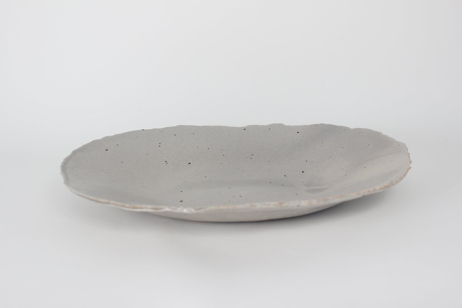 Korean Ceramic Centerpiece II, Speckled Gray