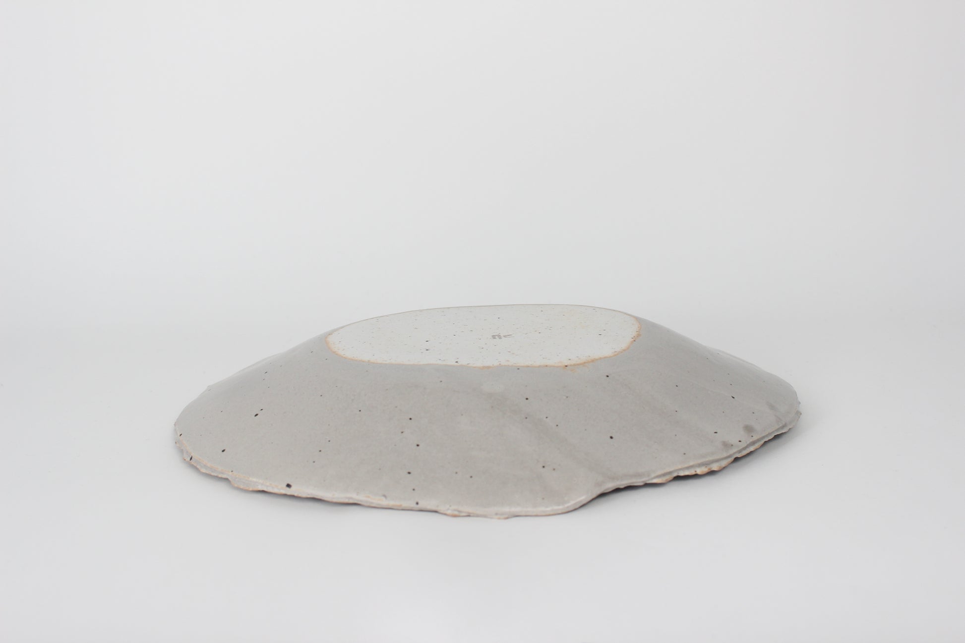 Korean Ceramic Centerpiece II, Speckled Gray