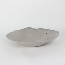 Korean Ceramic Centerpiece I, Speckled Gray