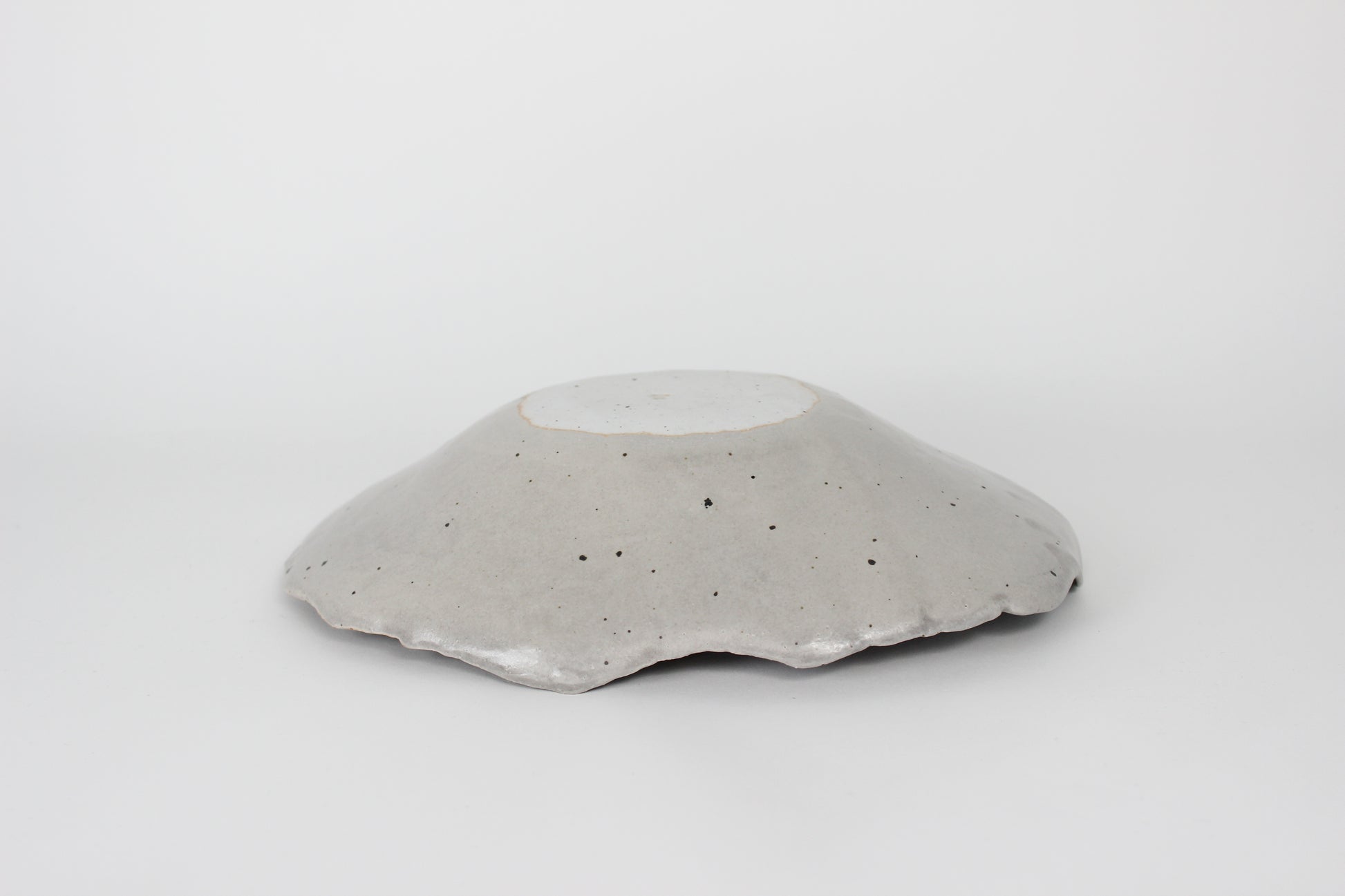 Korean Ceramic Centerpiece I, Speckled Gray