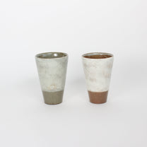 Korean Buncheong Ceramic Two-Tone Cups (Set)