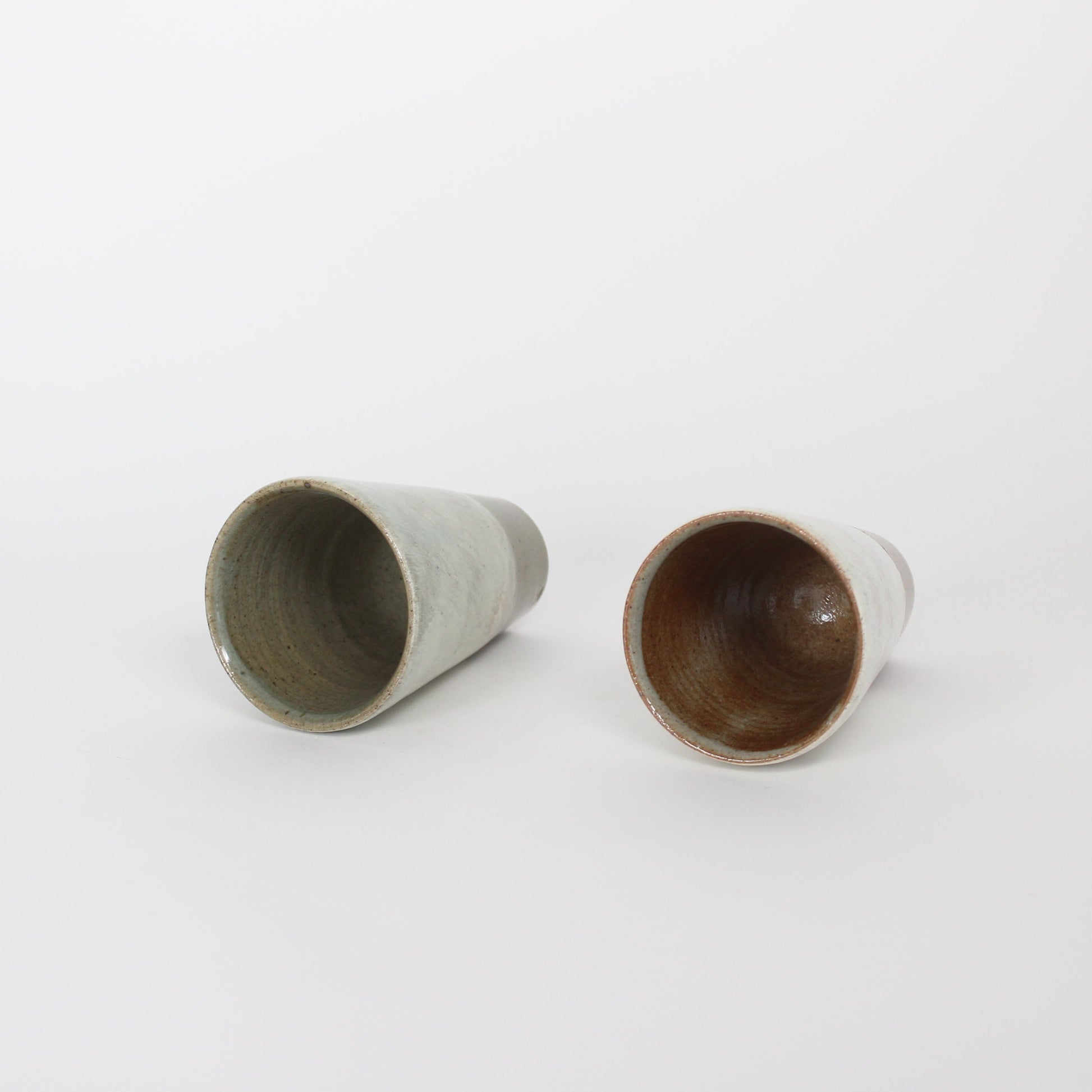 Korean Buncheong Ceramic Two-Tone Cups (Set)