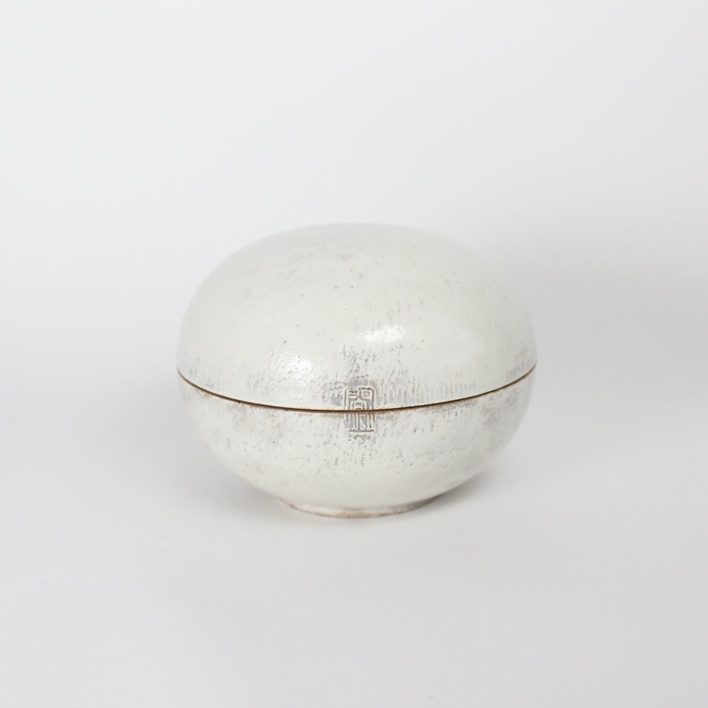 Korean Buncheong Ceramic Lidded Case, Large