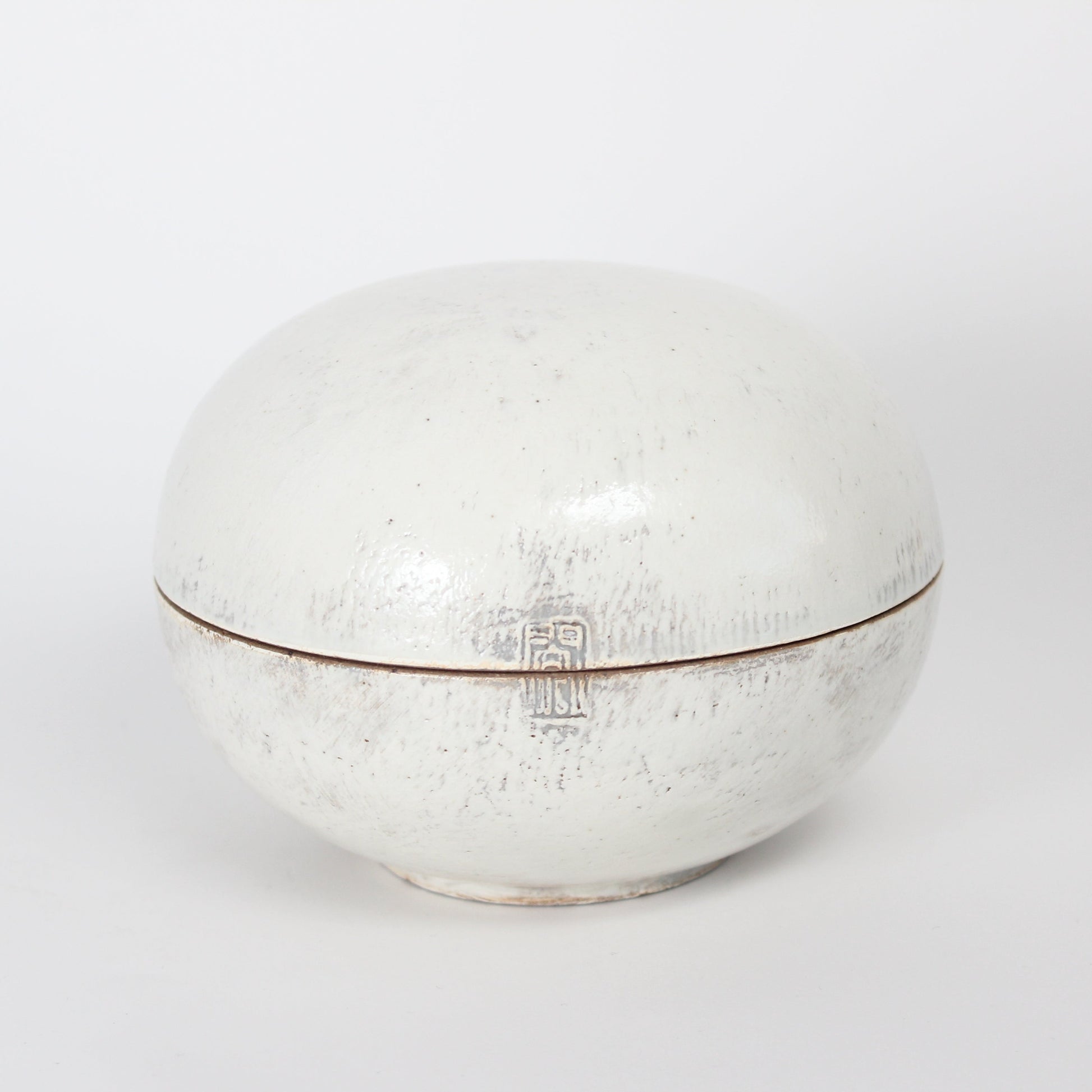 Korean Buncheong Ceramic Lidded Case, Large