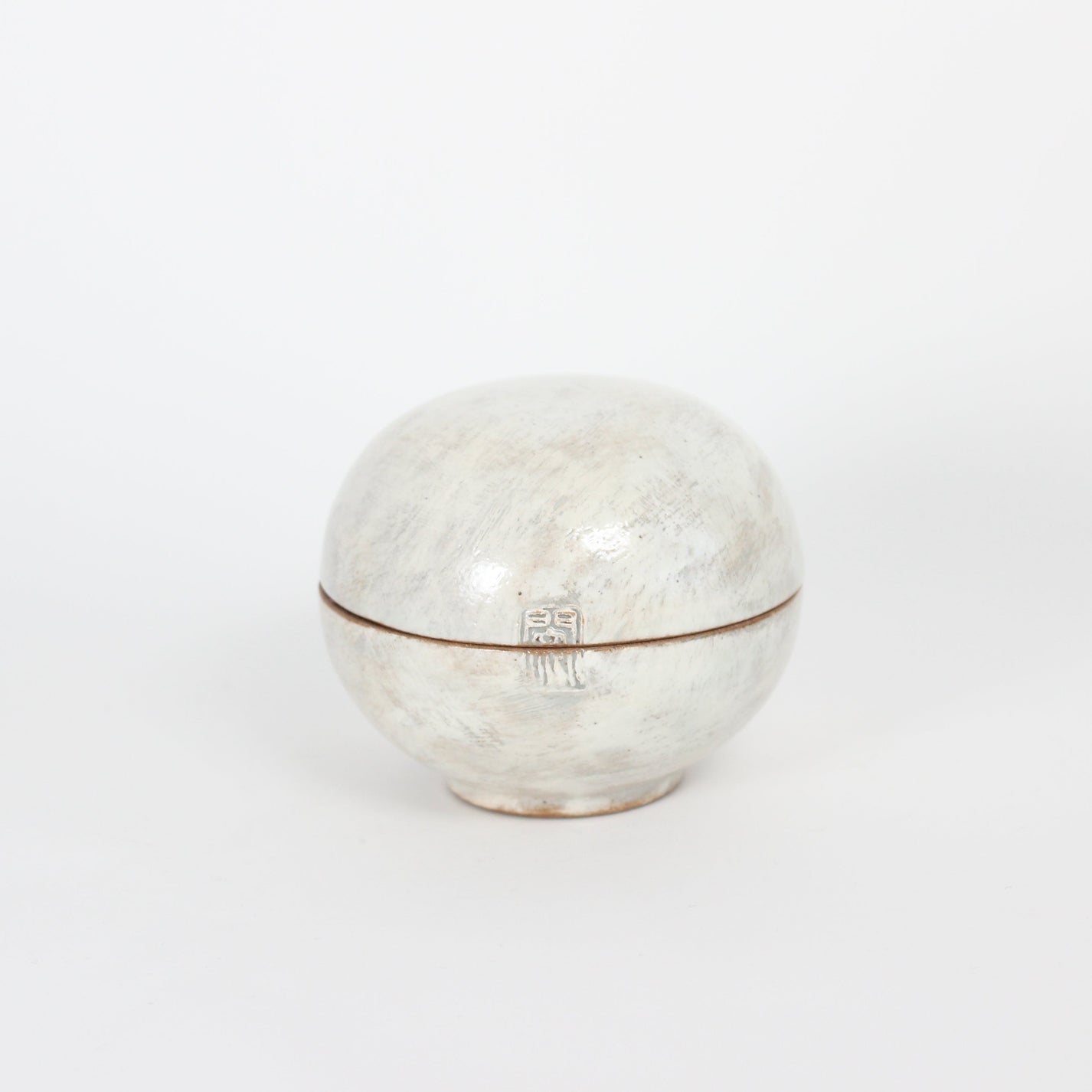 Korean Buncheong Ceramic Lidded Case, Small
