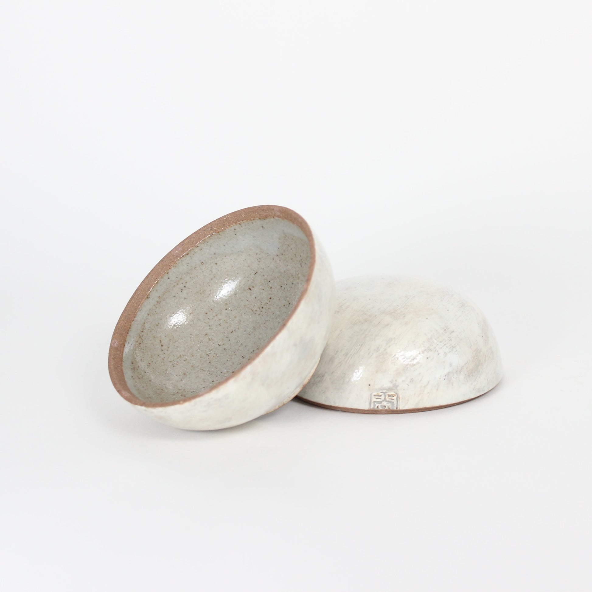 Korean Buncheong Ceramic Lidded Case, Small