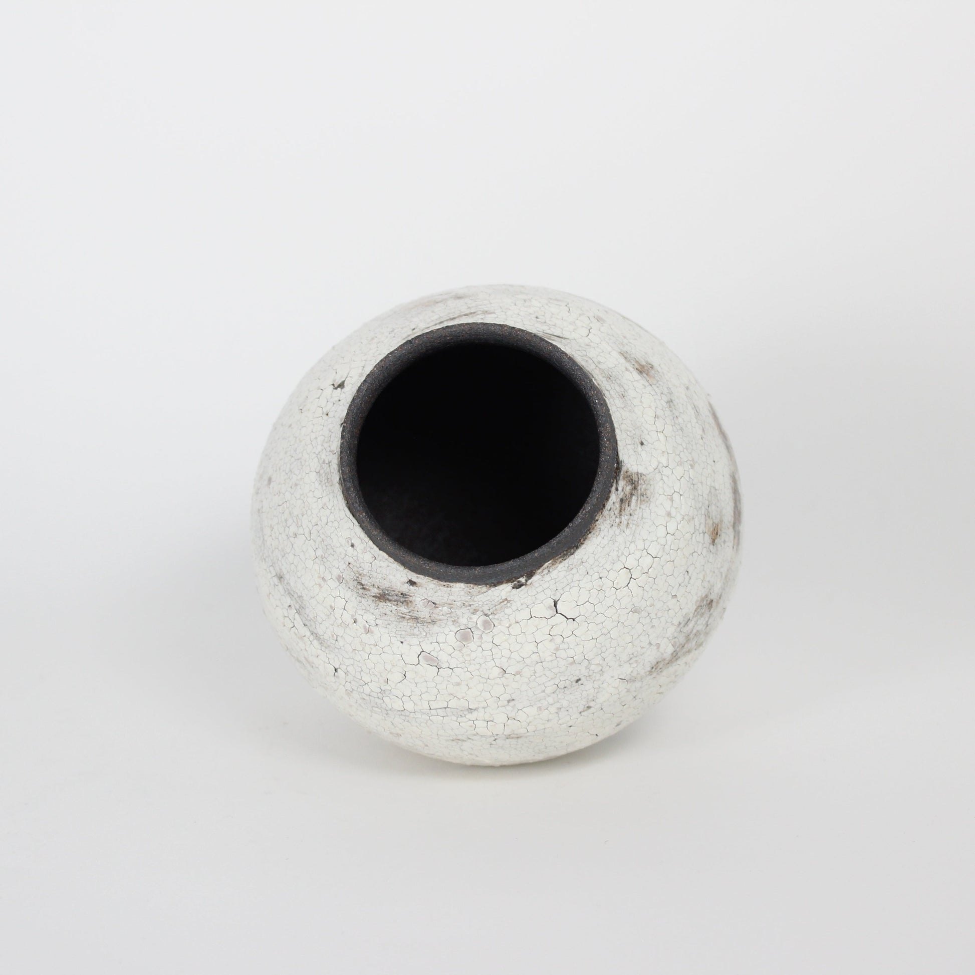 Korean Buncheong Ceramic Crackle Hangari Jar