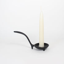 Japanese Takazawa Cast Iron Candle Stand with Handle