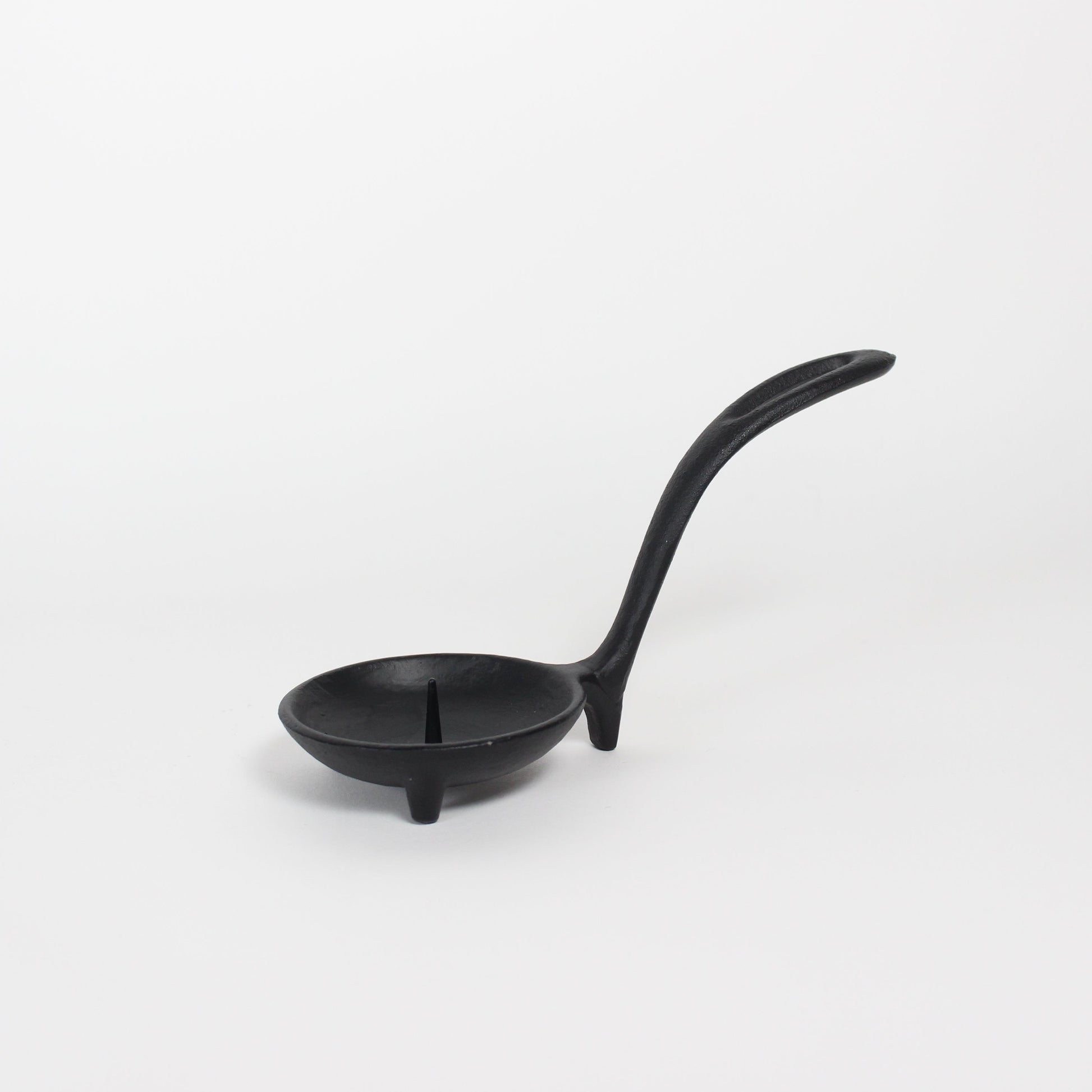 Japanese Takazawa Cast Iron Candle Stand with Handle