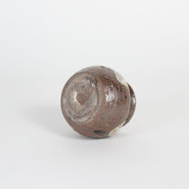 Japanese Yomitan-yaki Ceramic Mini Jar I/Chasen Holder I
